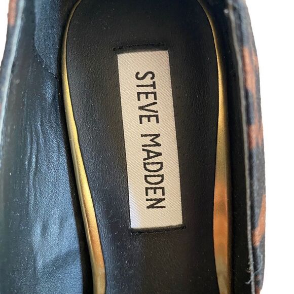 NEW Steve Madden | Niile Leopard Print Peep Toe Stilettos, Size 8 - Picture 8 of 9